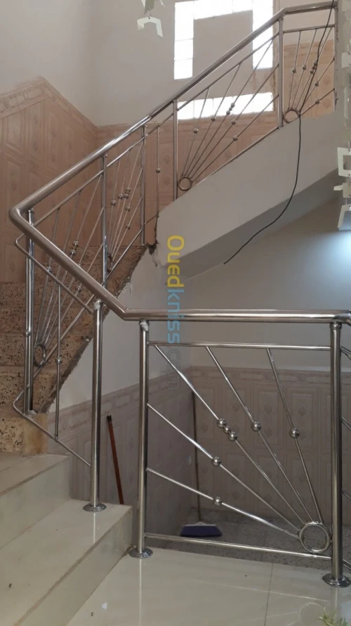 Rampe d' escalier en inox