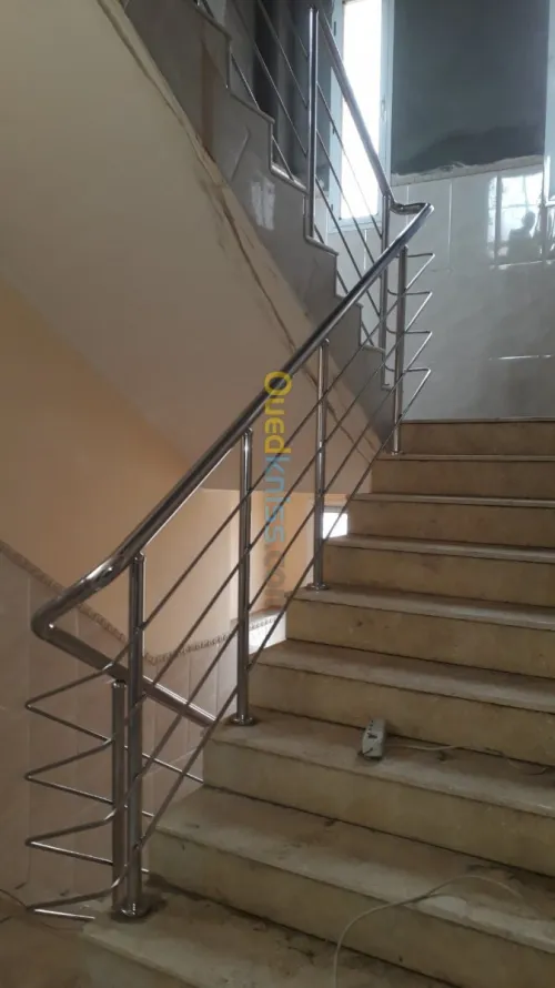 Rampe d' escalier en inox