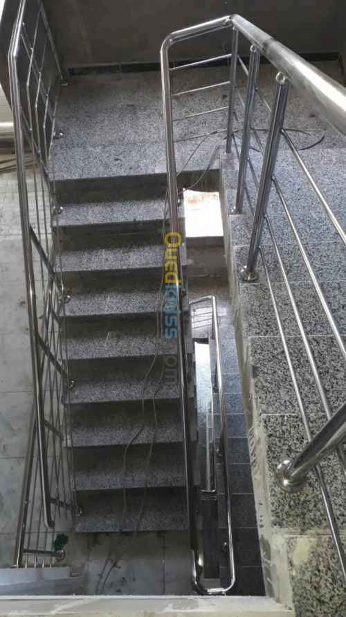 Rampe d' escalier en inox