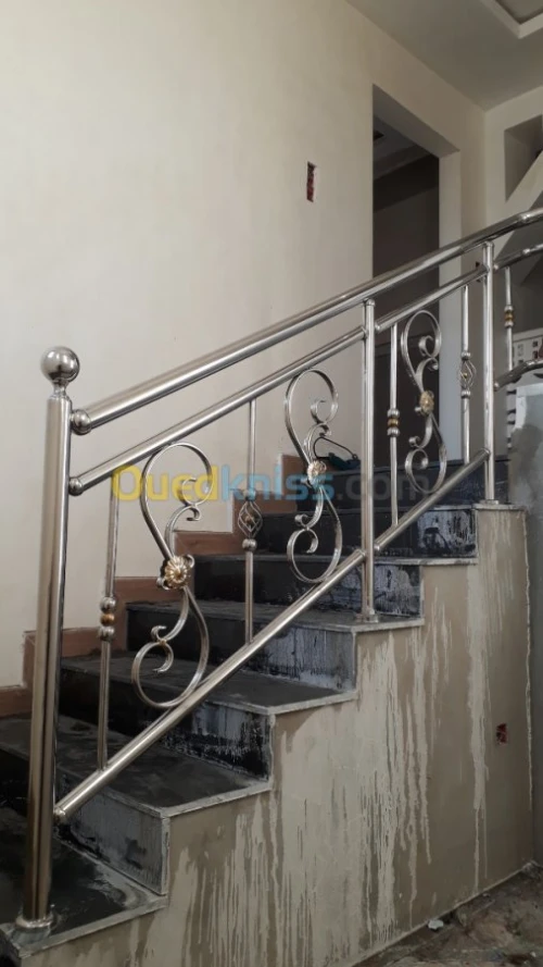 Rampe d' escalier en inox