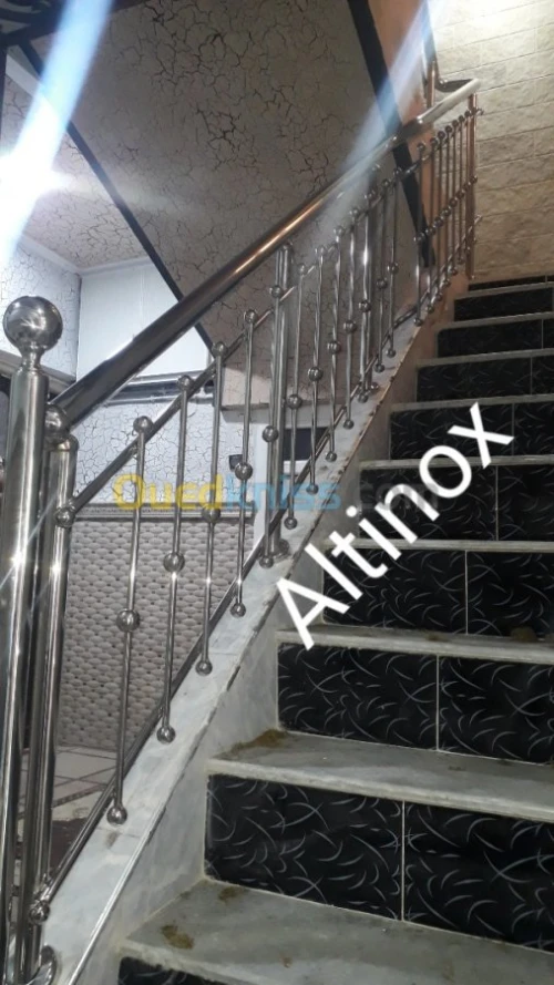 Rampe d' escalier en inox
