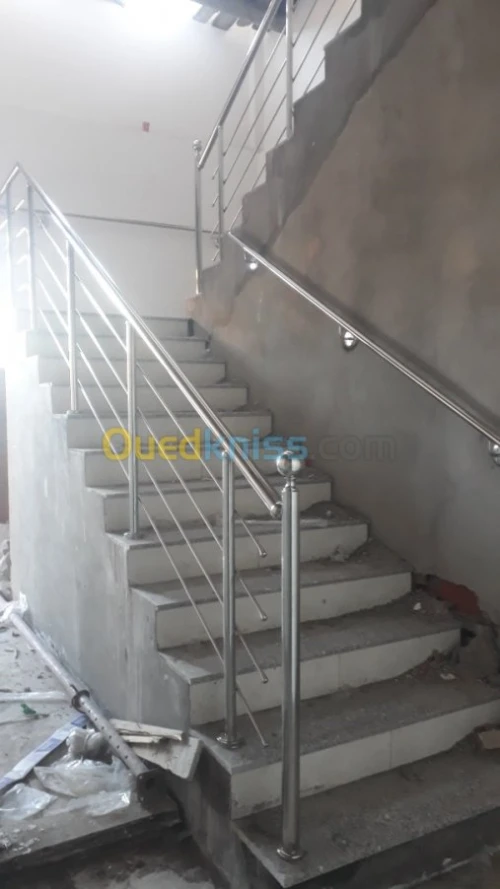Rampe d' escalier en inox