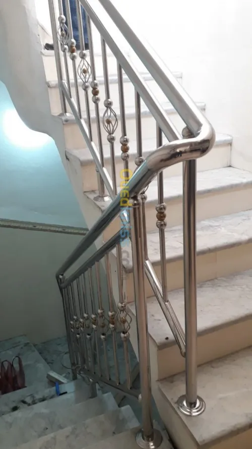 Rampe d' escalier en inox