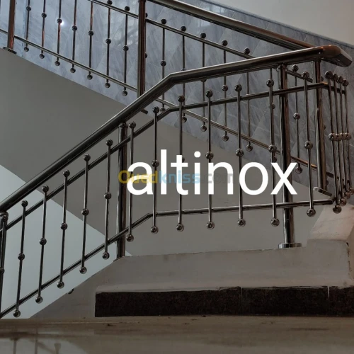 Rampe d' escalier en inox