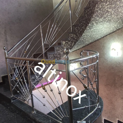Rampe d' escalier en inox
