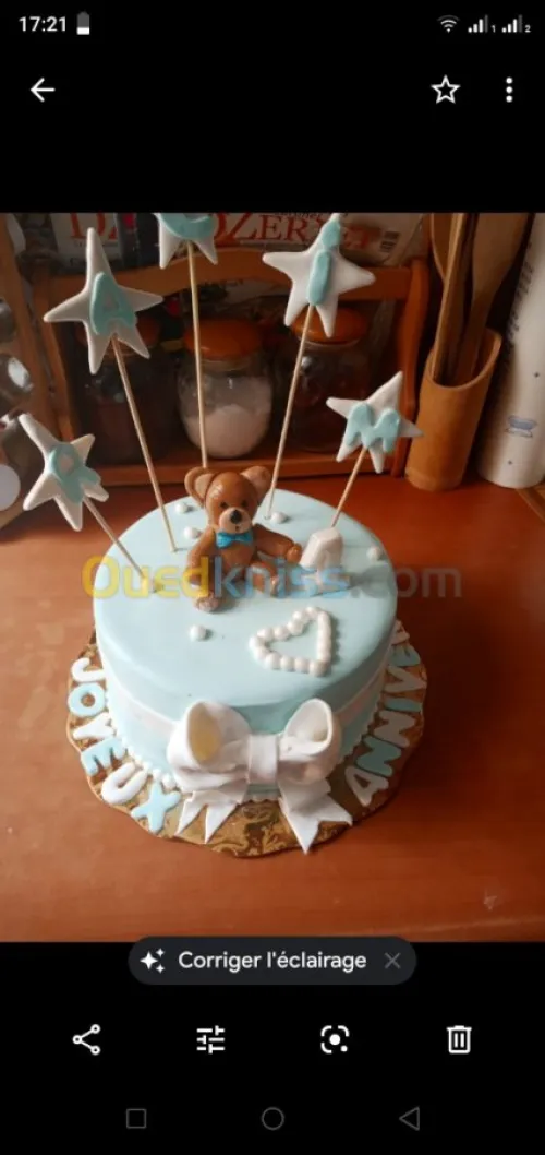 Gâteau sec gâteau d'anniversaire