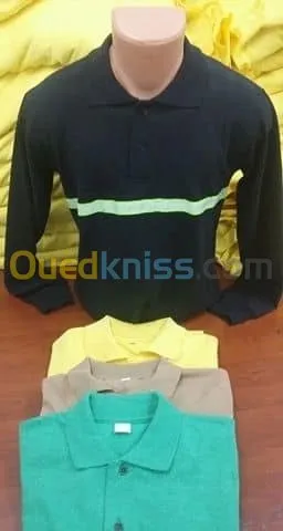 confection de polo+tee-shirt+sweat-sh