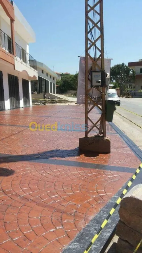 الخرسانة المطبوعة (Biton imprime)  -1 