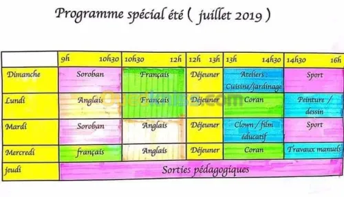 Présco, primaire, collège, lycée 