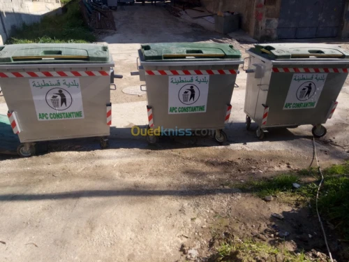 Bac à ordure galvanisé 