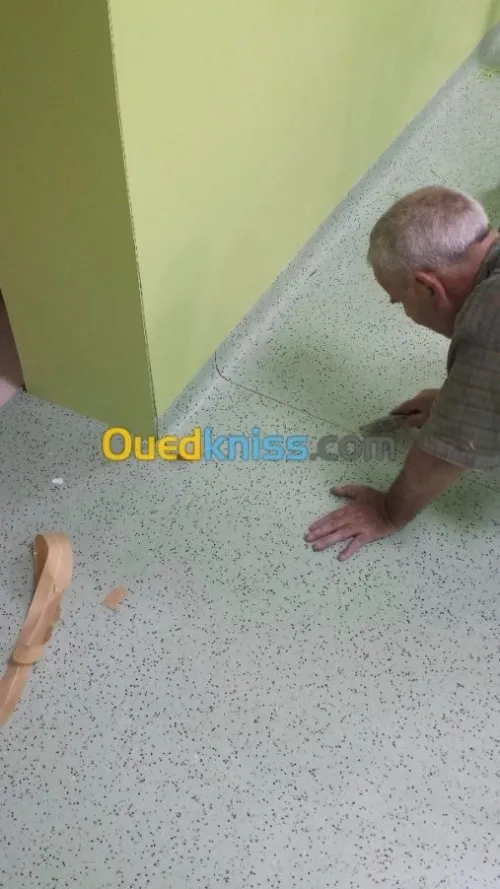 Poseur de moquette et gerflex 