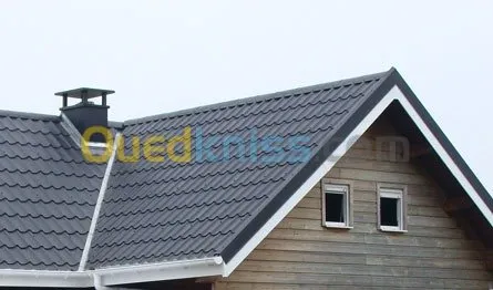 Charpente tuile et faux plafond bois