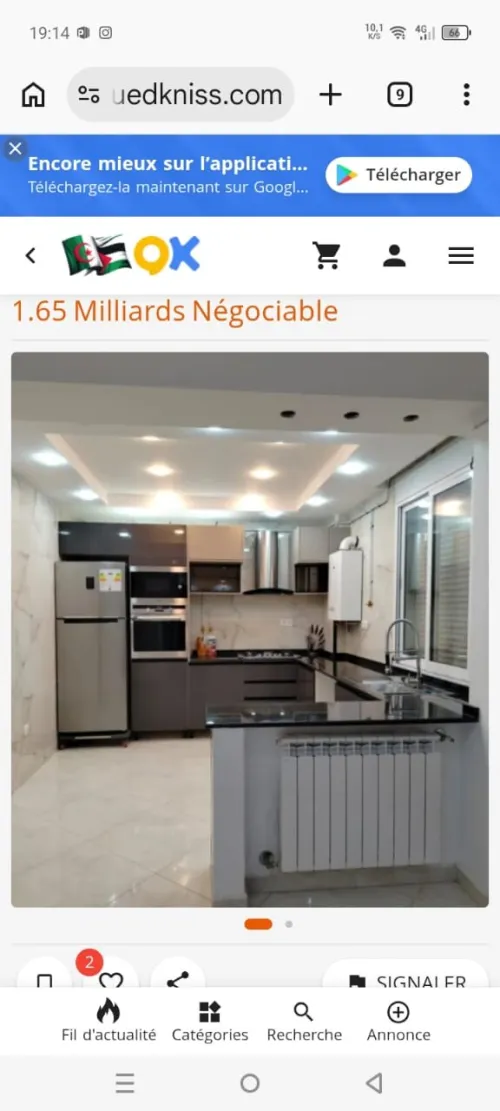 Location Appartement Niveau de villa F3 Alger Bordj el kiffan