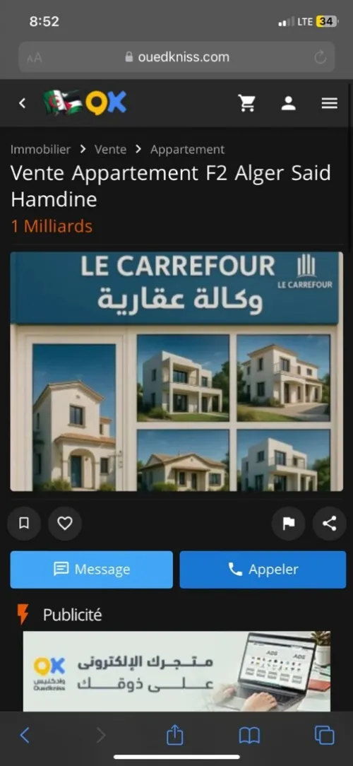 Location Villa Alger Baba hassen