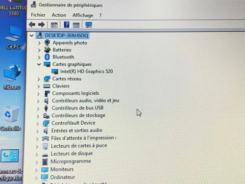DELL LATITUDE 5580 / INTEL I5 6EME / 8 G / 256 SSD / 15.6 FHD