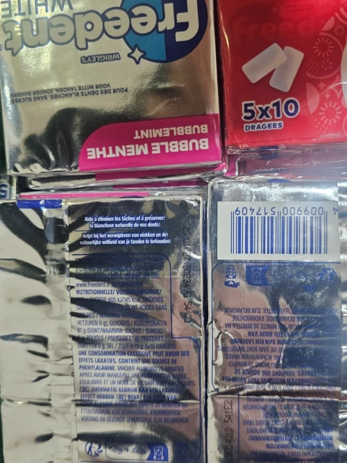 Chewing-gum fredent