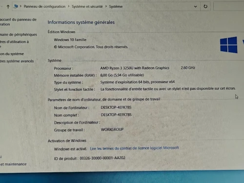 ACER ASPIRE 3 / RYZEN 3 PRO 3250 / 8G /256 SSD /15.6 