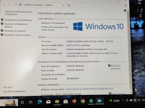 LENOVO THINKPAD T490S ULTRA SLIM I5 8EME / 8G / 256 SSD /14 FHD