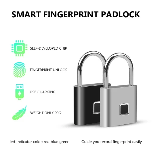Cadenas Intelligent Avec Empreinte Digitale