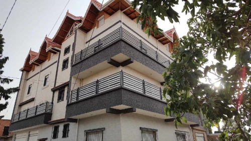 Décoration façades en monocouche