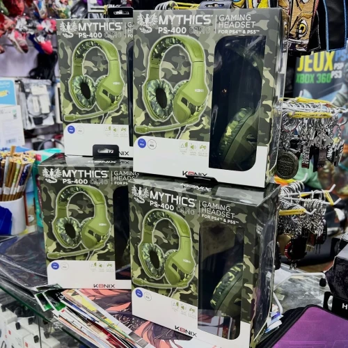Casque Gaming Konix Ares PS-400 Camo Playstation Xbox Nintendo Microsoft Smartphone Android