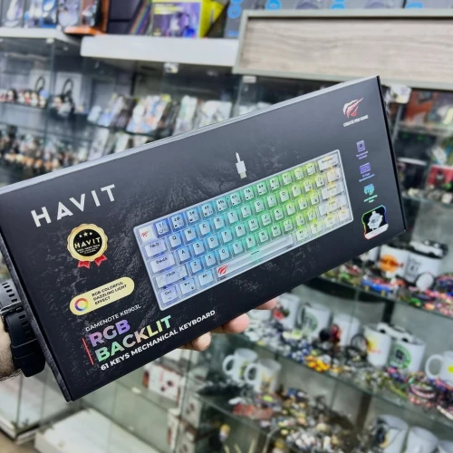 Clavier Havit KB903L Transparent White Switch Attack Shark Ajazz Razer Logitech HyperX Mechenike