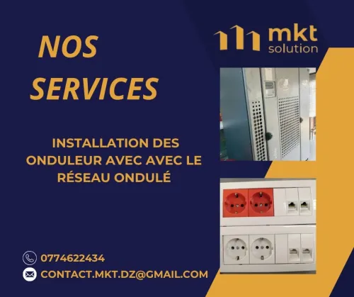 Installation de onduleur et de réseau ondulée