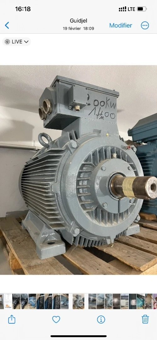 Moteur électrique 55 KW à 630KW