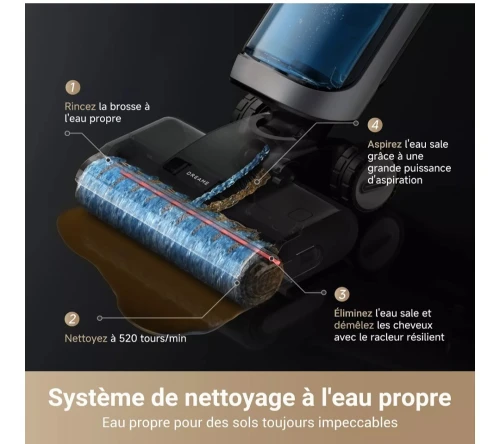 Aspirateur laveur Dreame h14 pro