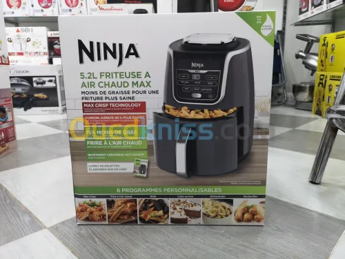Friteuse NINJA 5.2L 1750 W 6 programmes SANS HUILE NINJA AIR FRYER MAX AF160EU