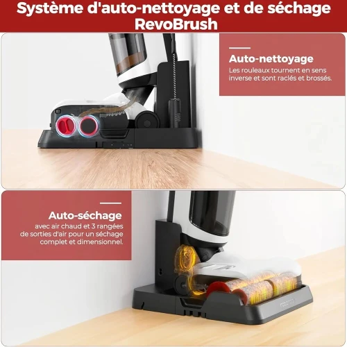 roborock Dyad Pro Combo 5-en-1 Aspirateur Balais Laveur sans Fil, pour Eau et Poussière 17000Pa 