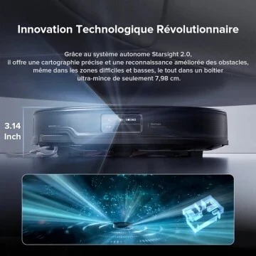 Roborock Saros 10R Aspirateur Robot Laveur Avec Station Accueil Multifonctionnelle 4.0
