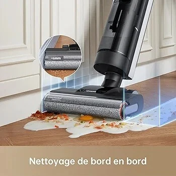 dreame H12 Dual Aspirateur Nettoyage Intelligent Aspiration Humide Sèche, Aspirateur sans Fil 4 en 1
