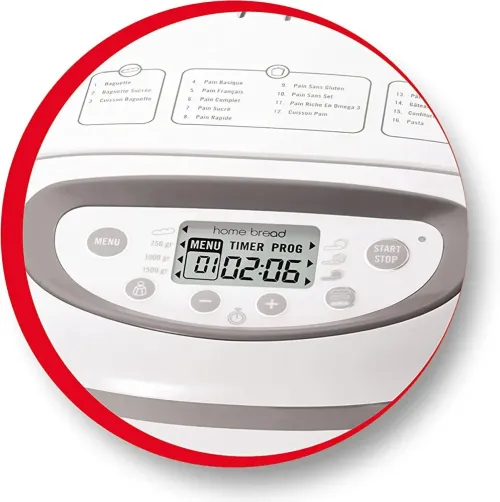 Machine à pain Moulinex Home Bread Baguette  16 programmes 1,5 kg  1600 W