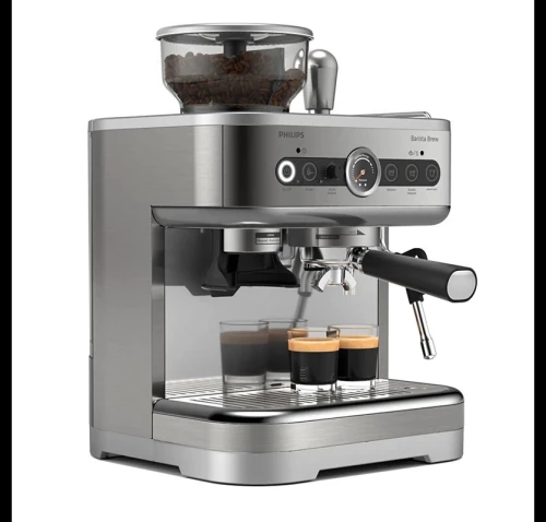 Machine expresso Philips Barista Brew  avec broyeur grise