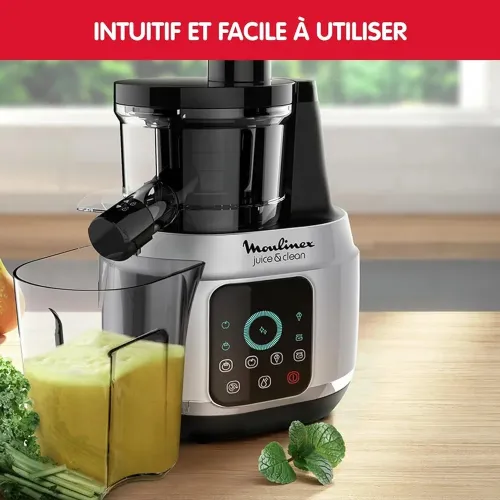 Moulinex EXTRACTEUR DE JUS Fruits et Légumes 150W ZU420E10 Noir/ Gris 