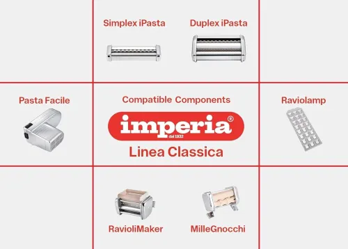 Imperia PastaPresto Crema T. 2/6,5 mm Fabriquè en Italie avec moteur électrique 