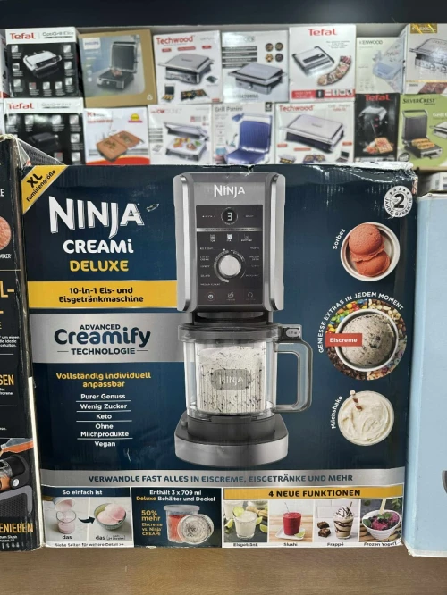 Ninja CREAMi Deluxe 10-en-1 Machine à délices et boissons glacées NC501EU