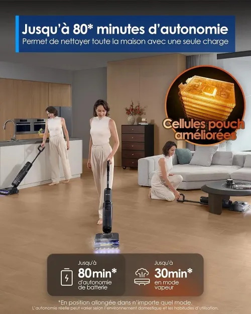 Aspirateur laveur Tineco Floor One S7 Stretch steam plus