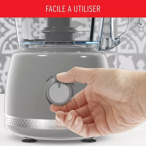 Robot Moulinex multifonction Soleil FP345E10 Gris 600 W Capacité 2.4L  