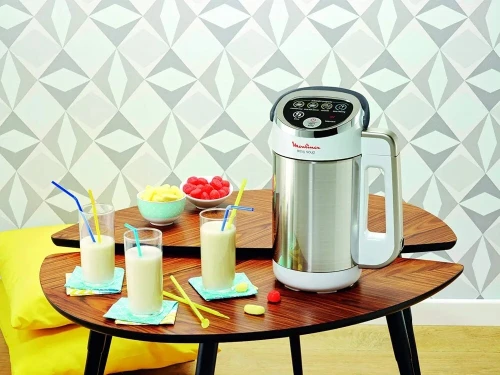 Moulinex Blender chauffant Mixeur soupe Puissance 1000 W Capacité 1,2L 4 programmes automatiques