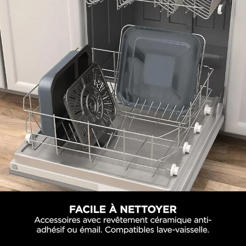 Ninja Combi 12-en-1 Multi-Cuiseur Four a Friteuse sans huile 12.5L 1760W 12Fonctions de Cuisson Repas de Taille Familiale en 15 Minutes avec Plateau de Cuisson Poêle et Guide de Recettes Gris SFP700E