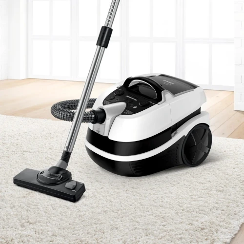 ASPIRATEUR BOSCH AQUA WASH CLEAN NOIR/BLANC A/BOLL XL 5L 2100W 3IN1/BROSSE TURBO A/SAC  BWD421PRO 