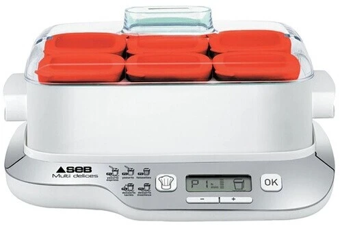 Yaourtiere Seb Multi Delices Express 6 Pots 140 ML 5 Programmes automatiques Sans BPA YG660100