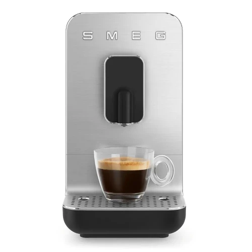 Smeg Machine à Café Expresso Automatique BCC11BLMEU Broyeur à grain  Dimensions Compactes 1350W Noir