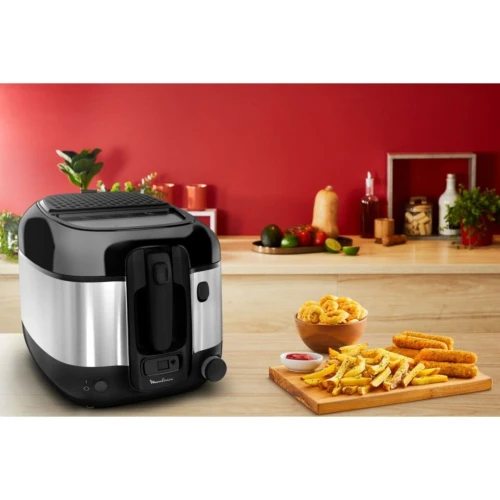  Friteuse Moulinex classique Super Uno 2,2 L-1.5 kg de frites-1800 W 150 à 190C AM316D10