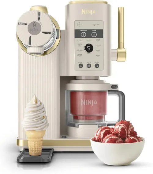 NINJA CREAMi Sorbetière Scoop and Swirl avec 2 pots 13 modes pour réaliser crèmes glacées