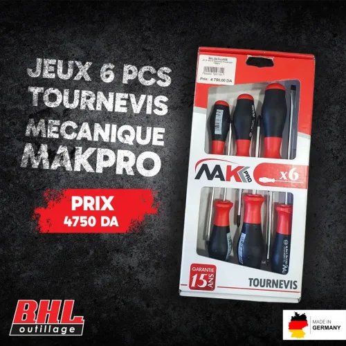 jeux tournevis mecanique makpro