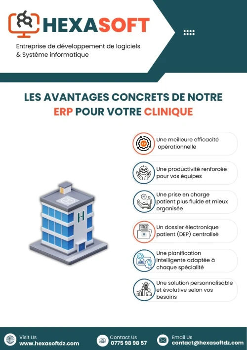 HexaSoft - ERP clinique dédié à la gestion des établissements de santé