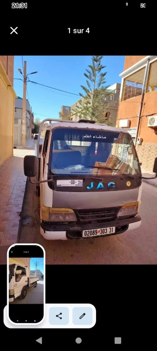 JAC Plateau ridelle 2003